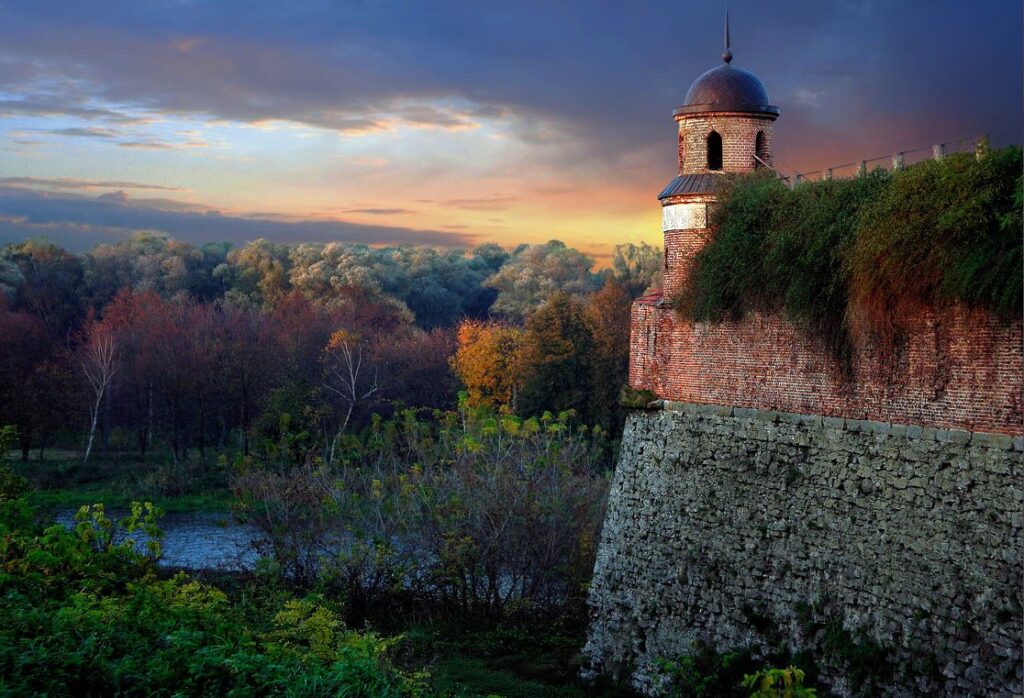 Dubno Castle Sunset